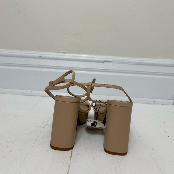 Nude Strappy Platform Sandals (Zara) - Picture 3 of 10